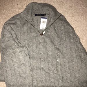 Men’s Ralph Lauren Polo Sweater Zip neck Grey
